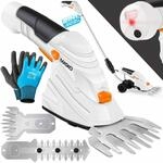 MASKO&reg; Grasschere Strauchschere Set mit Akku 7,2V 2000mA/h + Ladeger&auml;t +...