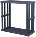 Westmann Holz Kaminholzregal Harald Anthrazit 52x108x106 cm