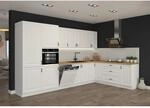 Landhaus K&uuml;che Stilo Wei&szlig; 350x210cm K&uuml;chenzeile Einbauk&uuml;che Eckk&uuml;che
