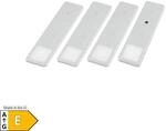 LED Unterbauleuchten SET Solid2, silbergrau mit mech. Schalter, 3W, 200cm