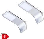 LED Unterbauleuchte, silber-grau, neutralweiss, 2er SET