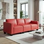 Modular 3-Sitzer Sofa Moncalieri ~ rot