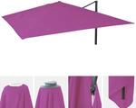 Ersatz-Bezug f&uuml;r Luxus-Ampelschirm MCW-A96 mit Flap, Sonnenschirmbezug Ersatzbezug,