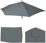 Ersatz-Bezug f&uuml;r Sonnenschirm halbrund Lorca, Sonnenschirmbezug Ersatzbezug, 270cm