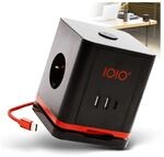 Steckdosenw&uuml;rfel SW 1000 3-fach Schutzkontaktteckdose + 2 x USB-A und 1 x USB-C