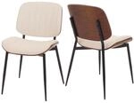 2er-Set Esszimmerstuhl MCW-O44, K&uuml;chenstuhl Stuhl, Bugholz Kunstleder &Ouml;ko-Tex MVG ~