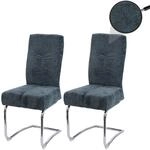 2er-Set Esszimmerstuhl MCW-G56, K&uuml;chenstuhl Freischwinger Stuhl Lehnstuhl, Metall