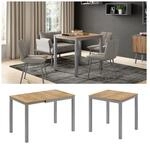 Vicco Esstisch Granny Eiche Grau 120 x 70 cm ausziehbar