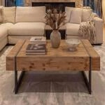 Couchtisch MCW-A15a, Wohnzimmertisch, Tanne Holz rustikal massiv...