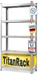 karatcommercial Schwerlastregal Grizzly Verzinkt H&ouml;he: 220 cm Breite: 90 cm