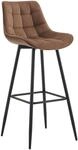 CLP Barhocker Dartford I Gepolsterter Barstuhl I Tresenhocker mit Metall-Gestell und