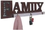 Wandgarderobe MCW-A91 Family, Garderobenpaneel, Landhaus Holz Metall