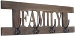Wandgarderobe Familie, Garderobe Garderobenpaneel, Shabby-Look Vintage 20x60cm ~