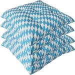 NYVI Stuhlkissen Genua 38x38 cm 4er Pack Sitzkissen mit Steppung Farbe:Bayrische