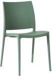 CLP Gartenstuhl stapelbar wetterfest Meton, Gartensessel mit Lehne UV-best&auml;ndig,