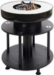 Feuerschale mit Grill MCW-K95, Feuerstelle Grill BBQ, Grillplatte Ablagefl&auml;che,