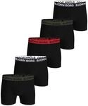 Cotton Stretch Trunks Big Logo 5P Herren Boxershort