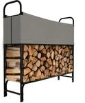 GARMIO&reg; Kaminholzregal Metall Brennholzregal Kaminholzunterstand mit Abdeckung