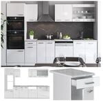 VICCO K&Uuml;CHE R-LINE 300 CM K&Uuml;CHENZEILE K&Uuml;CHENBLOCK EINBAUK&Uuml;CHE &ndash; WEISS...