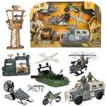 Toi-Toys ALFAFOX Spielset XL Milit&auml;r Fahrzeuge 6er Set mit Figuren und Zubeh&ouml;r