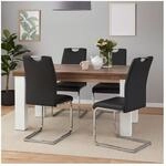 HTI-Living Esszimmerstuhl 4er Set Schwarz Nelly