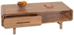 Couchtisch MCW-M47, Wohnzimmertisch Beistelltisch Sofatisch, Schublade, Akazie