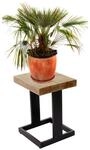 Blumenhocker MCW-A15, Blumenst&auml;nder Pflanzentisch Holzhocker, Tanne Holz rustikal