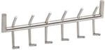 Wandgarderobe FineBuy Garderobe Metall 60 cm Silber Flur Hakenleiste Paneel