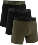 UA PERFORMANCE COTTON - SOLID 6 IN 3PK Herren Boxershort