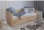 TiCAA Sofabett Naomi inkl. 2x Schubk&auml;sten, 90x200