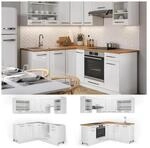 Vicco Eckk&uuml;che FAME-LINE K&uuml;chenzeile K&uuml;che 190cm Wei&szlig; Hochglanz