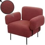 Lounge-Sessel MCW-L83, Cocktailsessel Polstersessel Sessel, Stoff/Textil Metall ~