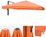 Ersatz-Bezug f&uuml;r Luxus-Ampelschirm MCW-A96 mit Flap, Schirmbezug Ersatzbezug,