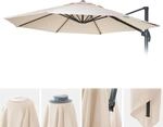 Sonnenschirmbezug MCW-A96, 8 Streben rund &Oslash;4m 220g/m&sup2; Polyester, Ersatz-Bezug z.B.
