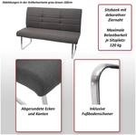 Set 2x Esszimmerstuhl+Sitzbank MCW-G55, Bank K&uuml;chenstuhl Stuhl+Armlehne,
