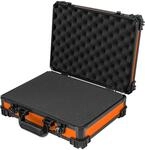HMF 15502-18 Transportkoffer mit Rasterschaumstoff, Universalkoffer, 39 x 29 x 12 cm,
