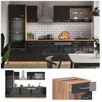 Vicco K&uuml;chenzeile K&uuml;chenblock Einbauk&uuml;che R-Line 300cm Mikrowellenumbauschrank