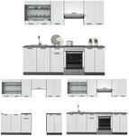 Vicco K&uuml;che Fame-Line 240 cm K&uuml;chenzeile Landhaus K&uuml;chenblock Einbau...
