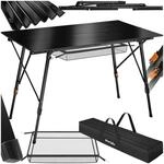 tectake&reg; Aluminium Campingtisch, faltbar, h&ouml;henverstellbar, 120 x 70,5 x 58 &ndash; 79