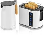 Arendo Fr&uuml;hst&uuml;cks-Set mit Wasserkocher 1,5 l und 2-Scheiben-Toaster,