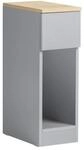 SoBuy Nachttisch mit 1 Schublade Hellgrau 20x35x60cm Modern