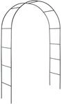 tectake&reg; Rosenbogen, aus Stahl, stabiler Halt, 140 x 40 x 240 cm