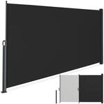 tectake&reg; Seitenmarkise, 160 x 300 cm, Schutz vor Sonne und Wind, ausziehbar, mit