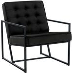 CLP Lounger Avon Samt - Lesesessel Mit Gestepptem Samtbezug Und Stabilem