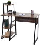 Schreibtisch mit Regal MCW-K68, Laptoptisch B&uuml;rotisch Arbeitstisch, MVG-zertifiziert