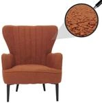 Lounge-Sessel MCW-K37, Cocktail-/Ohrensessel Polsterstuhl Retro Vintage Stoff Boucl&eacute;