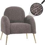 Lounge-Sessel MCW-N69, Cocktailsessel Sessel, Retro Nosagfederung Stoff/Textil