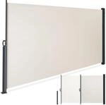 tectake&reg; Seitenmarkise, 200 x 300 cm, Schutz vor Sonne und Wind, ausziehbar, mit
