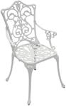 DEGAMO Sessel Jugendstil, Aluguss weiss