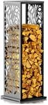 Westmann Kaminholzregal Luma Flow Anthrazit 37,5x37,5x112cm